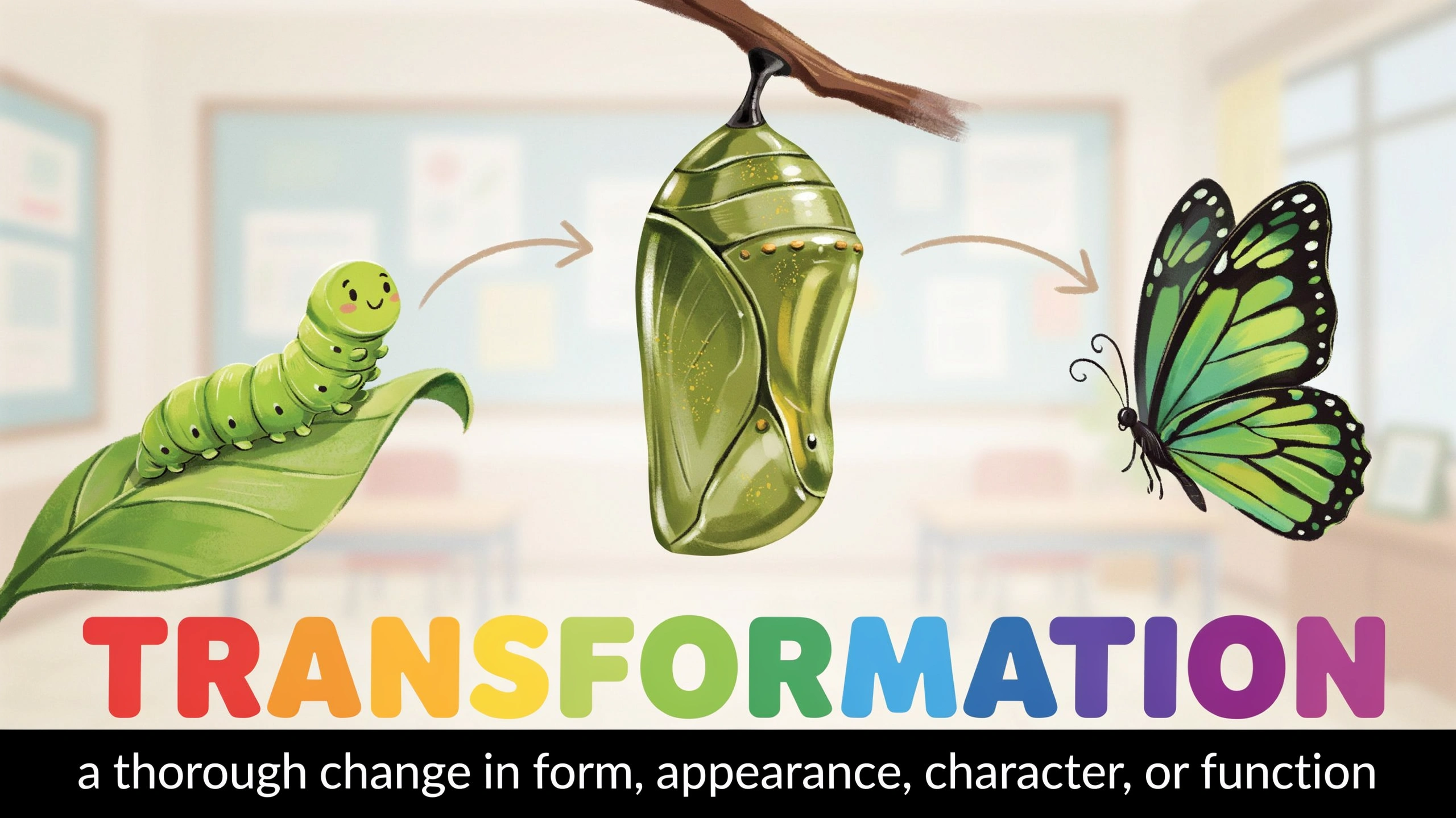 English Illustration for transformation